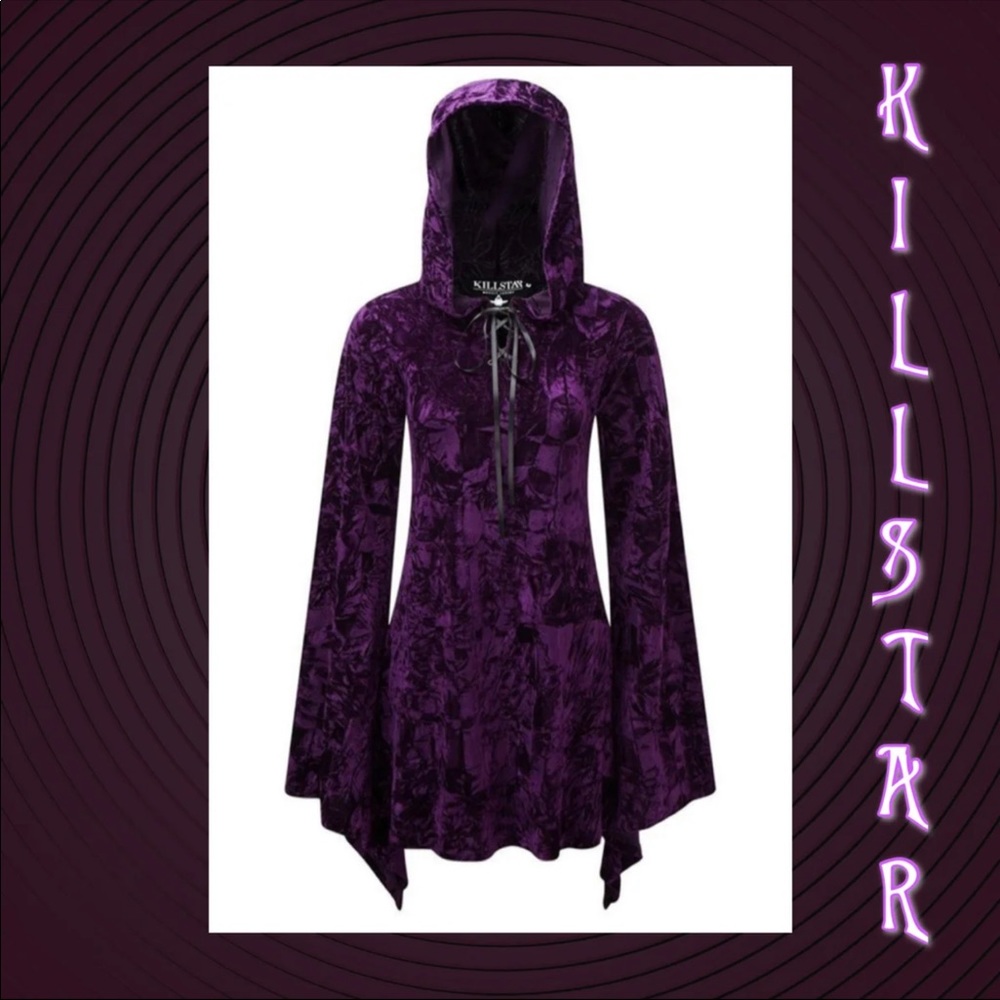 Violet velvet Witch Dress